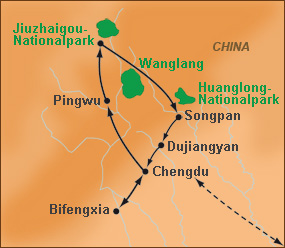 China Rundreise Sichuan