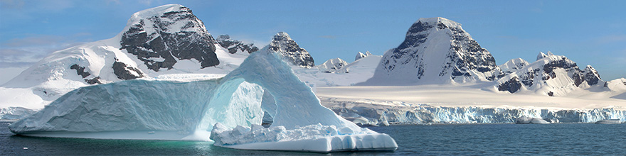 Gletscher auf unserer Antarktis Schiffsreise