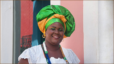 „Baiana“ zu Deutsch: Frau aus Bahia auf unserer Brasilien Rundreise