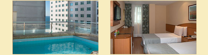 Das Hotel Windsor Martinique zwischen Ipanema und Copacabana