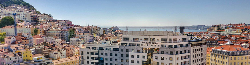 Dachterasse des Altstadt Hotel in Lissabon