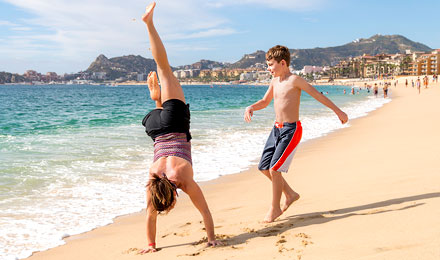 Strand der Posada Real Los Cabos ist die Playa Hotelera