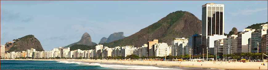 Der Copacabana Strand in Rio de Janeiro