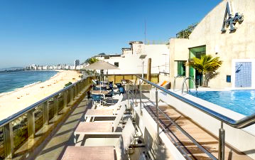 Hotel in Rio de Janeiro mit Meerblick auf den Copacabana Strand