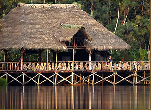 Lodge im Amazonas Regenwald