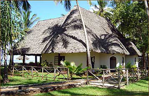 Bungalows in einer weitläufigen Gartenanlage