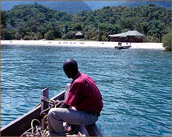 Bootstransfer auf dem Tanganjikasee in den Mahale-Nationalpark