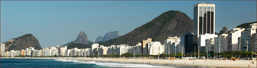 Der Copacabana Strand in Rio de Janeiro