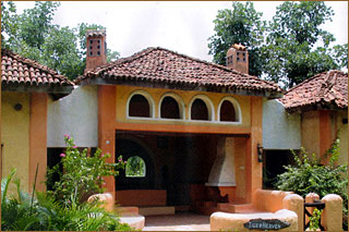 Lodge im Kanha-Nationalpark