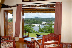 Schöne Lodge in Uganda