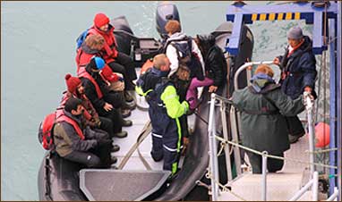 Zodiac besteigen