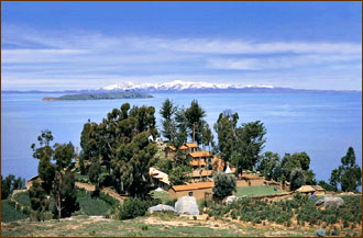 Sun Island im Titicaca See