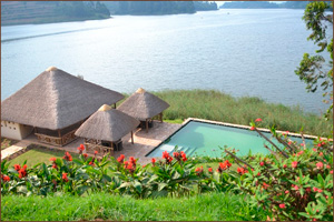 Unsere Lodge am Bunyoni See