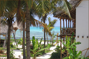 das preiswerte Sansibar Hotel am Strand