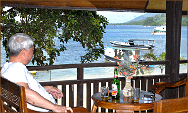 Meerblick von der Zimmer-Terrasse