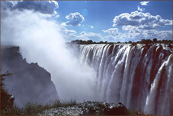 Besuch der Wasserfälle in Livingstone