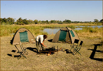 Zeltsafari in Botswana und Namibia