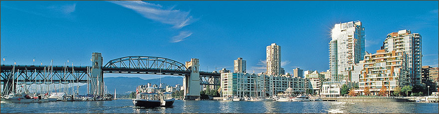 Skyline auf der Stadtrundfahrt in Vancouver