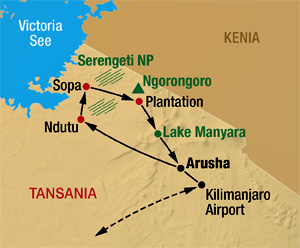 Foto Safari in der Serengeti von Tansania