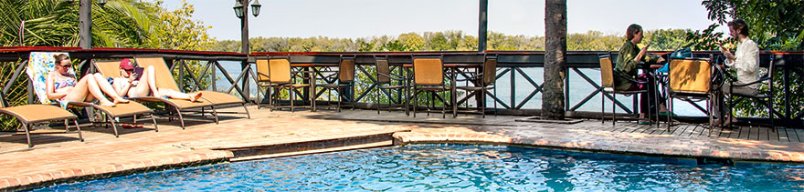 Gute preiswerte Lodge in Livingstone mit Pool