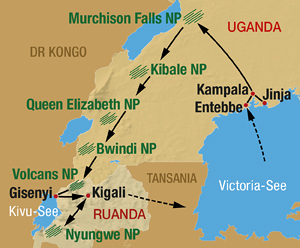 Erlebnisreisen nach Uganda