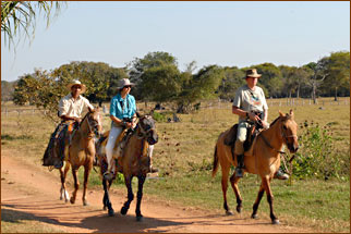 Auf vielen Fazendas im Pantanal kann man Reiten lernen