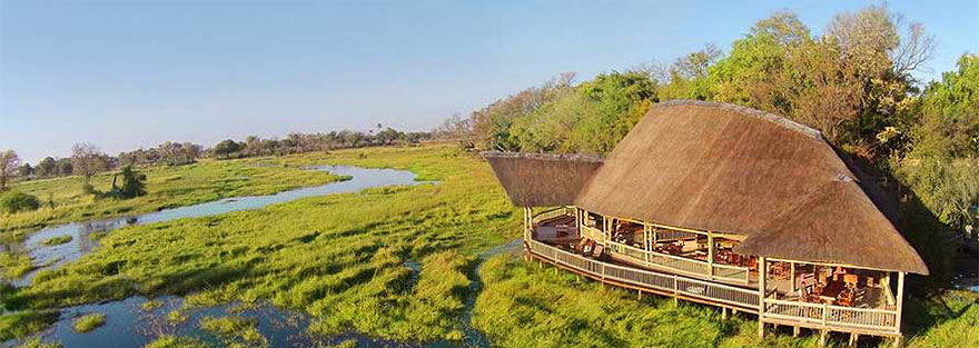 preiswerte Lodge im Okavango Delta