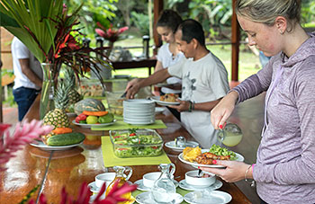 Buffet im Restaurant