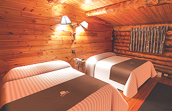 Doppelzimmer der Lazy Bear Lodge