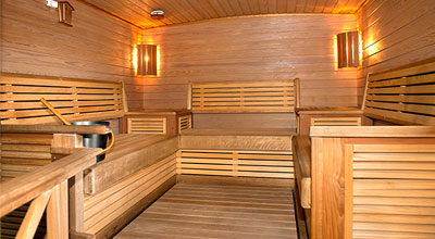 große Hotel-Sauna