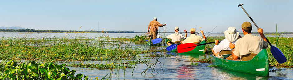 ein besonderes Naturerlebnis ist eine Bootsfahrt auf dem großen Victoriasee mit einem Kajak
