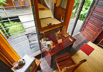 Regenwald Lodge auf Borneo