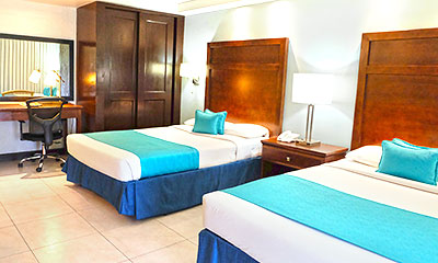 Doppelzimmer mit Zwei Einzelbetten oder einem King Size Bett