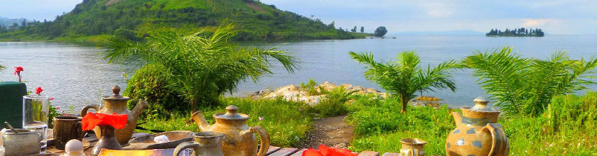 wunderbare Lodge am Lake Kivu