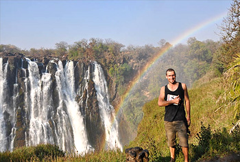 Besuch der Wasserfälle in Livingstone