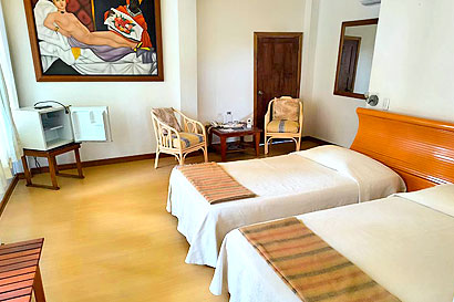 Die Inland Rooms sind ca 30 Quadratemeter groß