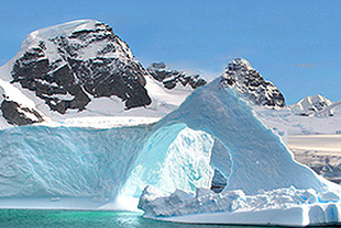 Eisberge, Gletscher und Pinguine